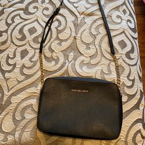 NEW - Michael Kors black and gold crossbody!